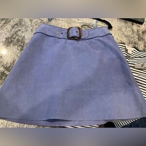 Anthropologie textured suede lavender skirt